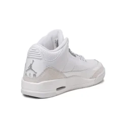Jordan Sneakers Montantes|Sneakers En Cuir*NikeAir 3 Retro *Pure Money* White / Metallic Silver / White