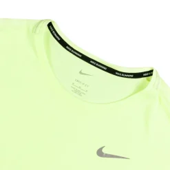 Nike Running|T-Shirts*Dri-FIT Miler UV Running Top Barely Volt / Reflective Silver