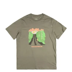 Nike T-Shirts*Running T-Shirt *There Is No Finish Line* Light Army