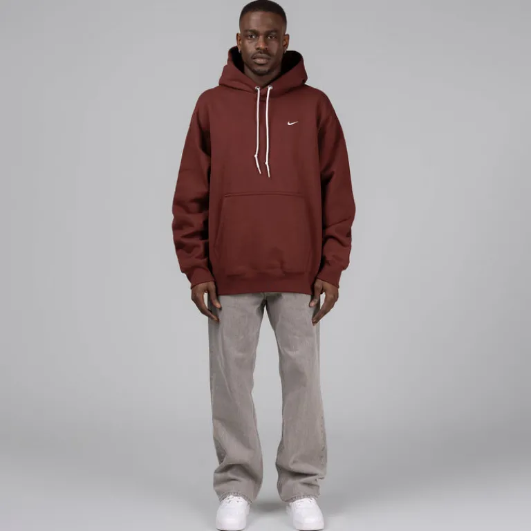 Nike Sweats À Capuche*Solo Swoosh Fleece Hoodie Dark Pony / White