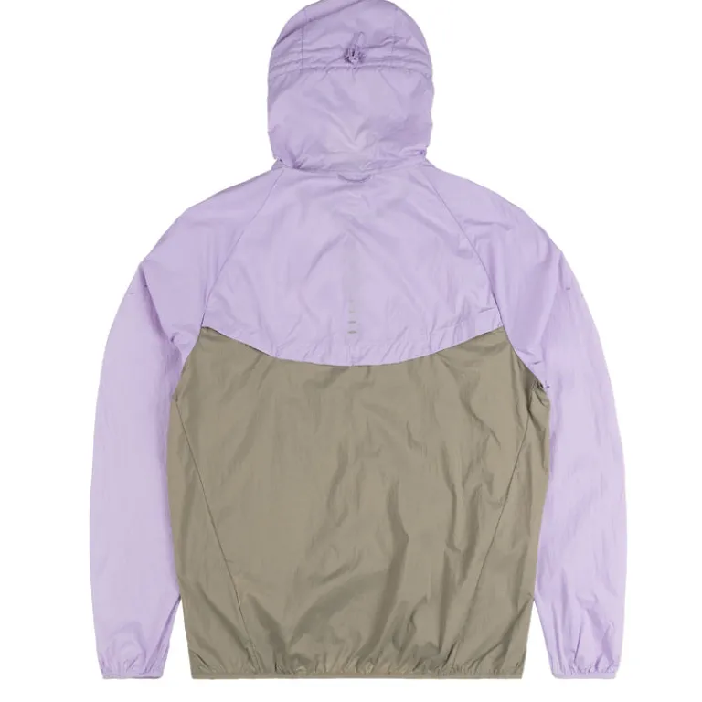 Nike Gilets|Running*Stride Repel UV Running Jacket Hydrangeas / Light Army / Reflective Silver