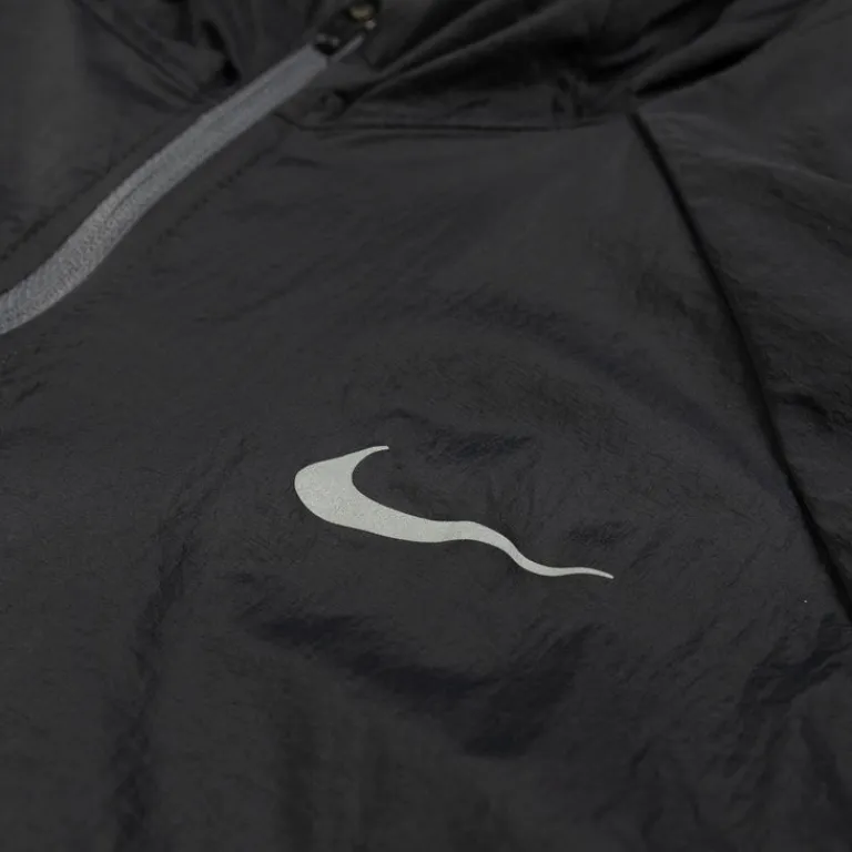 Nike Gilets|Running*Stride Repel UV Running Jacket Black / Iron Grey / Reflective Silver