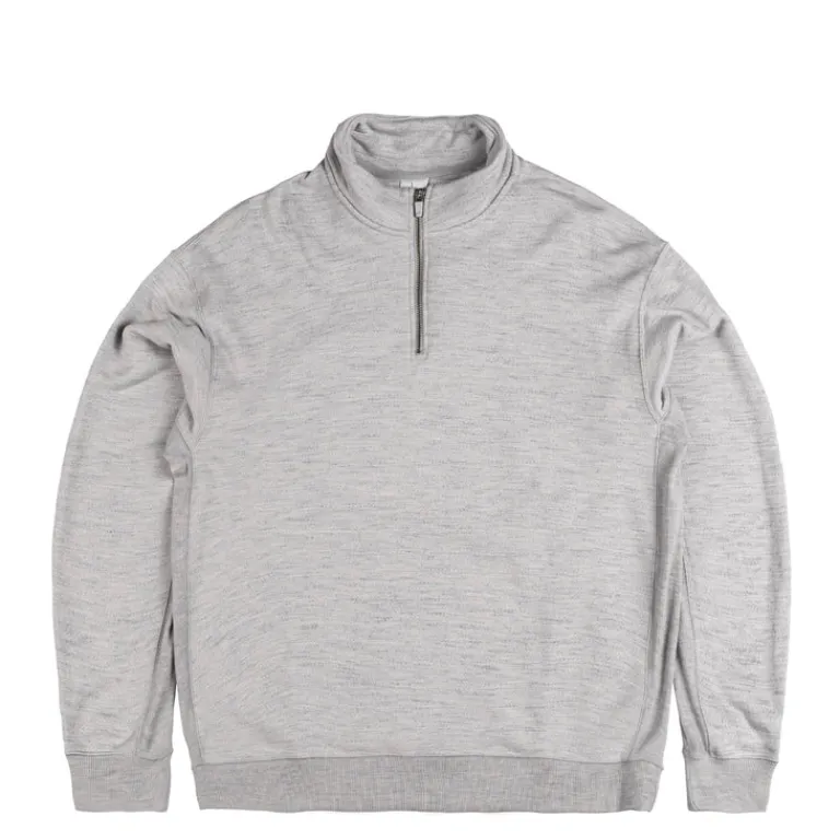 Nike Pullover*Wool Classic Quarter Zip Matte Silver / Heather Grey