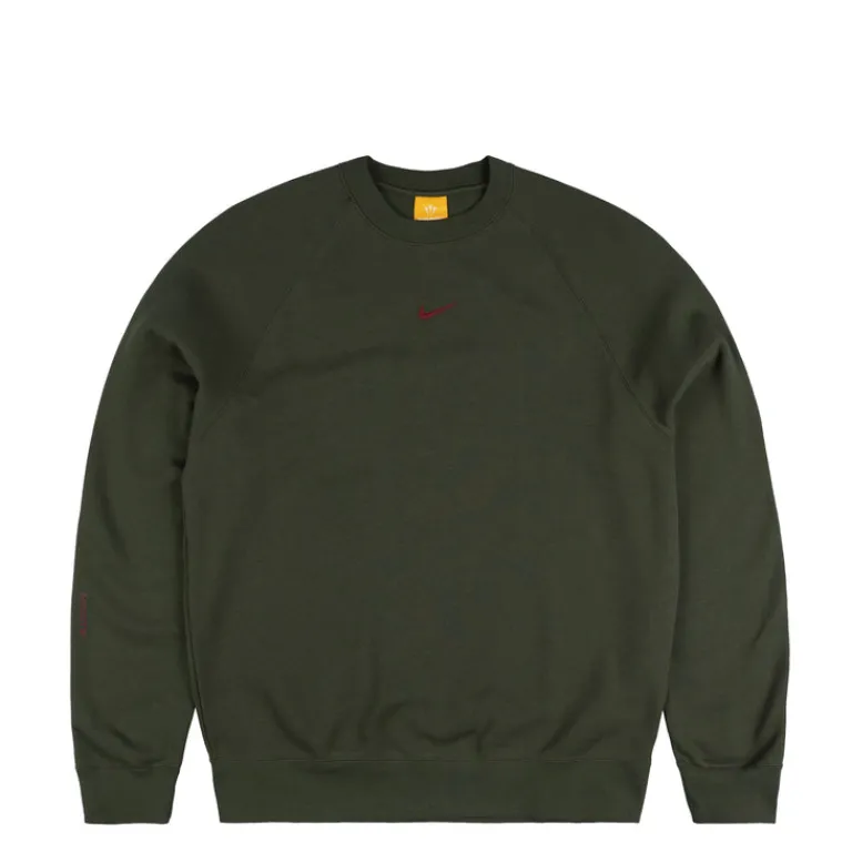 Nike Pullover*x Nocta Fleece CS Crew Cargo Khaki / Team Red