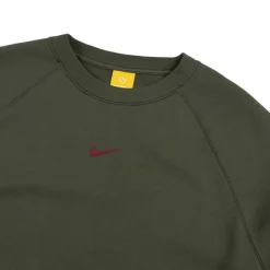Nike Pullover*x Nocta Fleece CS Crew Cargo Khaki / Team Red