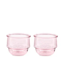 Niko June Vaisselle*Kantine Drinking Glass 2 Pcs Pink