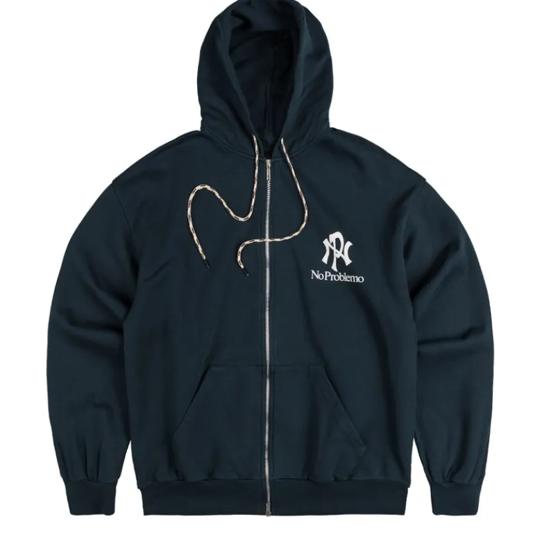 No Problemo Sweats À Capuche*NYP Zip Through Hoodie Navy