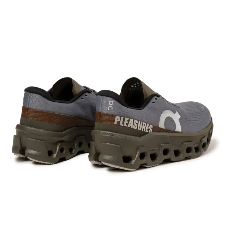 On Sneakers Végétaliens|Chaussures De Running*x Pleasures x The Loop Cloudmster 2 W Mist / Olive