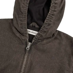 Our Legacy Gilets*Bank Jacket Black Coated Wash