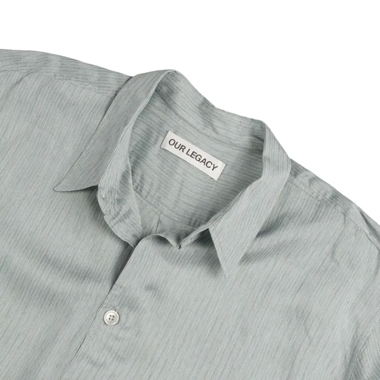 Our Legacy Chemises*Beyond Shirt Shortsleeve Geo Stripe Ceremonial Viscose
