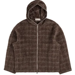 Our Legacy Pullover*Full Zip Hood Black Hairy Wool