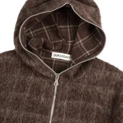 Our Legacy Pullover*Full Zip Hood Black Hairy Wool