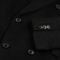Our Legacy Gilets*Whale Coat Black Hairy Wool