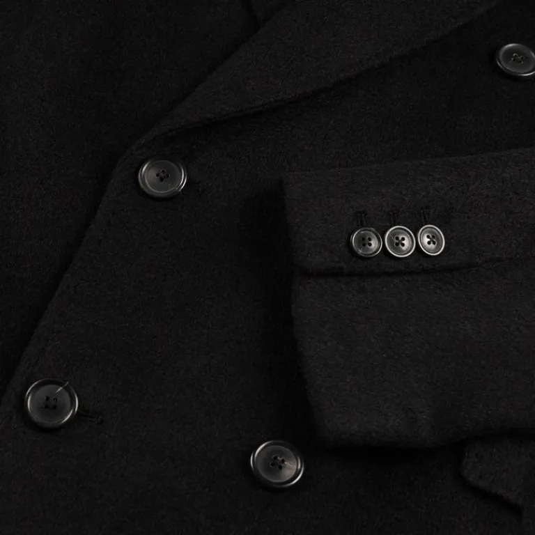 Our Legacy Gilets*Whale Coat Black Hairy Wool