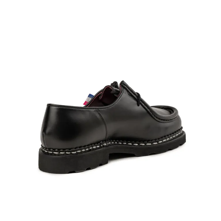 Paraboot Sneakers En Cuir*Michael Bbr Marche Noire / Lisse Noir
