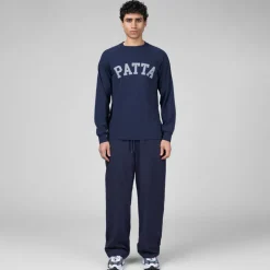 Patta T-Shirts*Arc Logo Mesh Longsleeve Jersey Black Iris