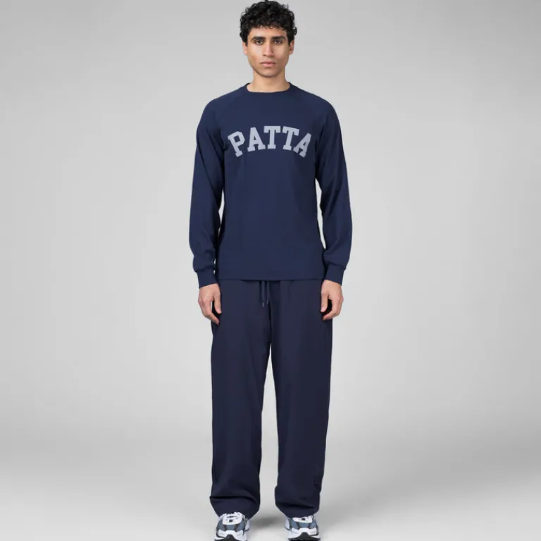 Patta T-Shirts*Arc Logo Mesh Longsleeve Jersey Black Iris