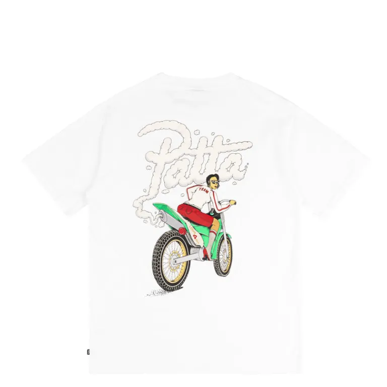 Patta T-Shirts*Biker T-Shirt White