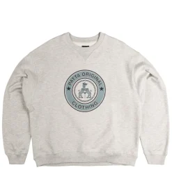 Patta Pullover*Marina Crewneck Sweater Light Grey Melange