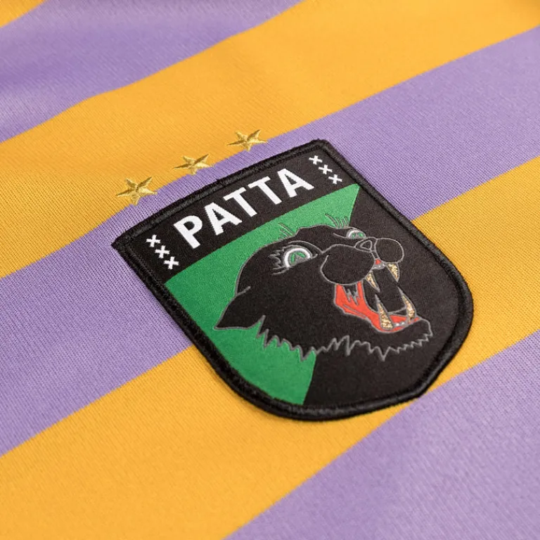 Patta T-Shirts*Striped Longsleeve Football Jersey Chalk Violet