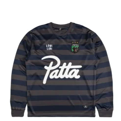 Patta T-Shirts*Striped Longsleeve Football Jersey Forged Iron
