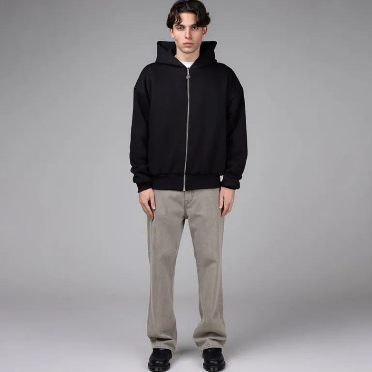 Perplex Sweats À Capuche*Armor Zip Hoodie Obsidian Black