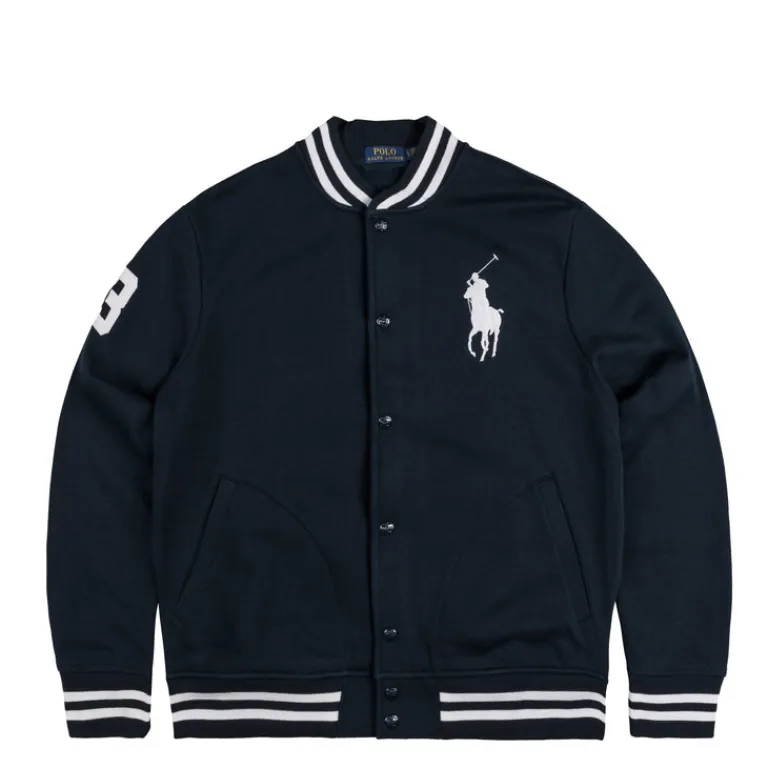 Polo Ralph Lauren Gilets*Big Pony Fleece Baseball Jacket Cruise Navy