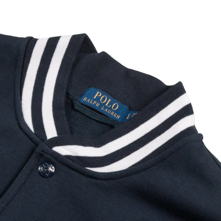 Polo Ralph Lauren Gilets*Big Pony Fleece Baseball Jacket Cruise Navy