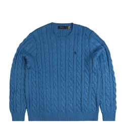 Polo Ralph Lauren Tricot|Pullover*Cable-Knit Cotton Jumper Blue Orbit