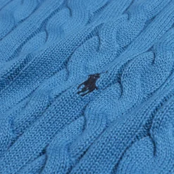Polo Ralph Lauren Tricot|Pullover*Cable-Knit Cotton Jumper Blue Orbit