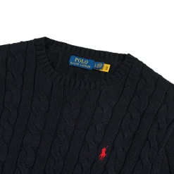 Polo Ralph Lauren Tricot|Pullover*Cable-Knit Cotton Jumper Hunter Navy