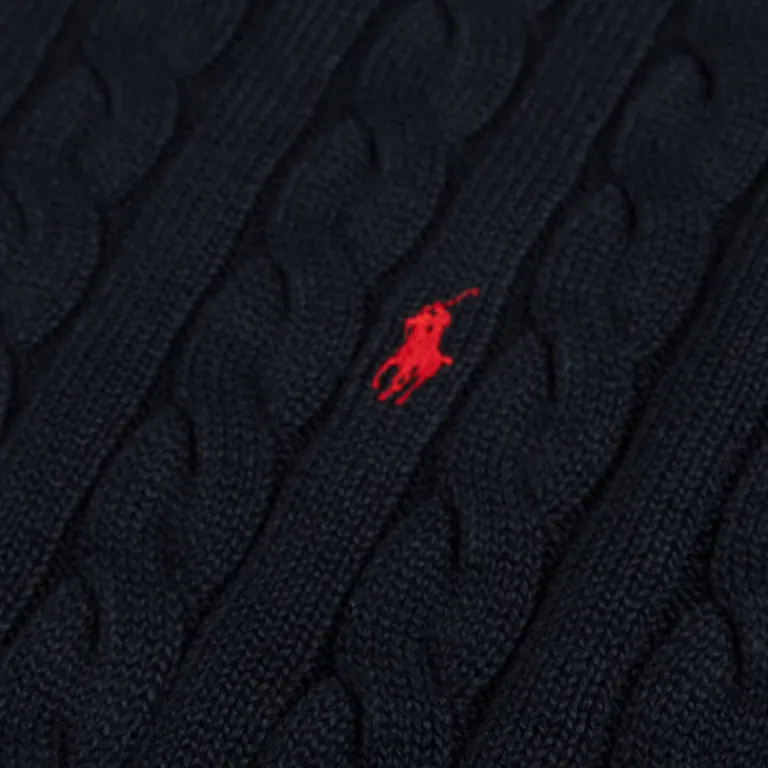 Polo Ralph Lauren Tricot|Pullover*Cable-Knit Cotton Jumper Hunter Navy