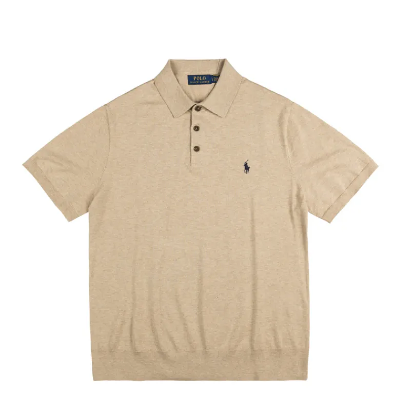 Polo Ralph Lauren T-Shirts*Cotton Polo-Collar Jumper Dune Melange
