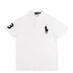 Polo Ralph Lauren T-Shirts*Custom Slim Fit Mesh Polo White