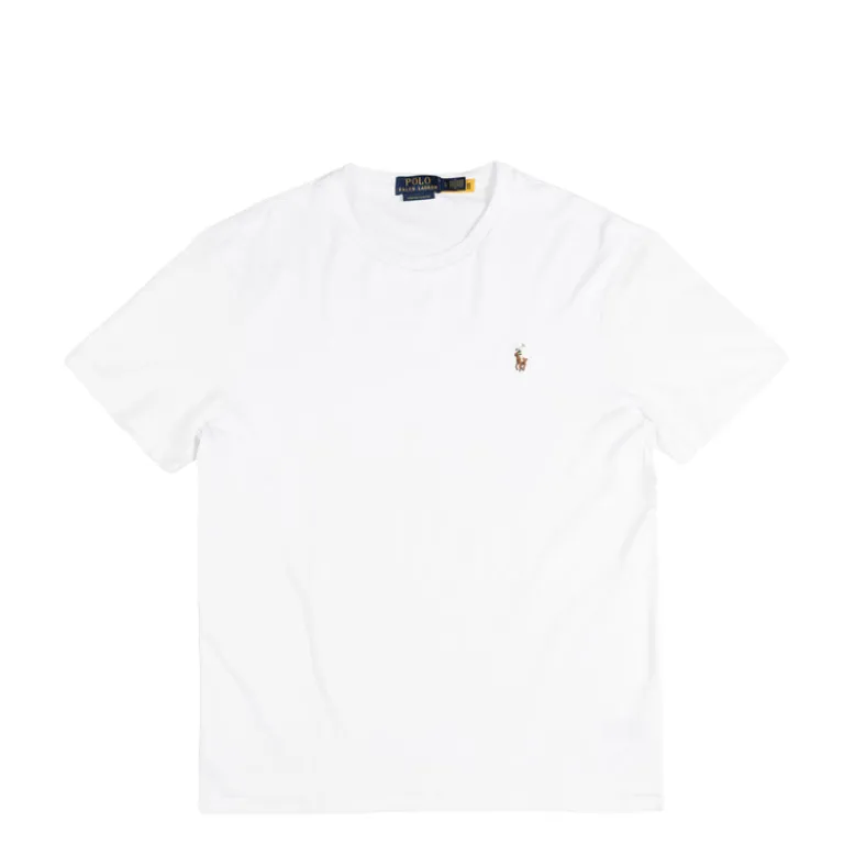 Polo Ralph Lauren T-Shirts*Custom Slim Fit Soft Cotton T-Shirt White