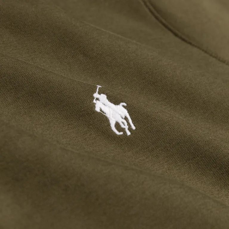 Polo Ralph Lauren Pullover*Double-Knit Quarter-Zip Pullover Company Olive