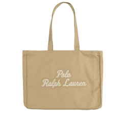 Polo Ralph Lauren Alle Anzeigen|Sacs*Embroidered Canvas Tote Bag Tan