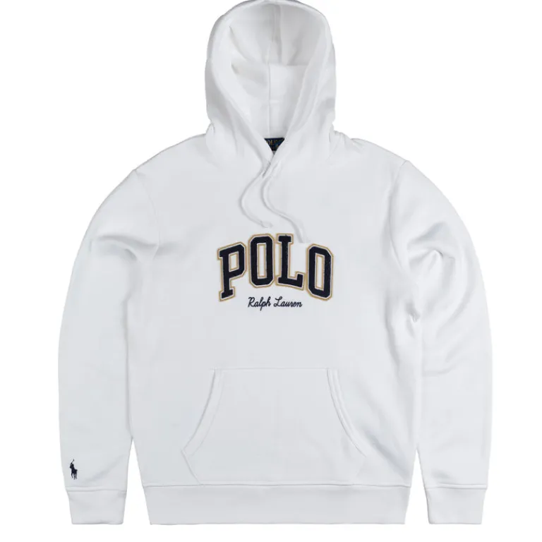 Polo Ralph Lauren Sweats À Capuche*Logo Fleece Hoodie White
