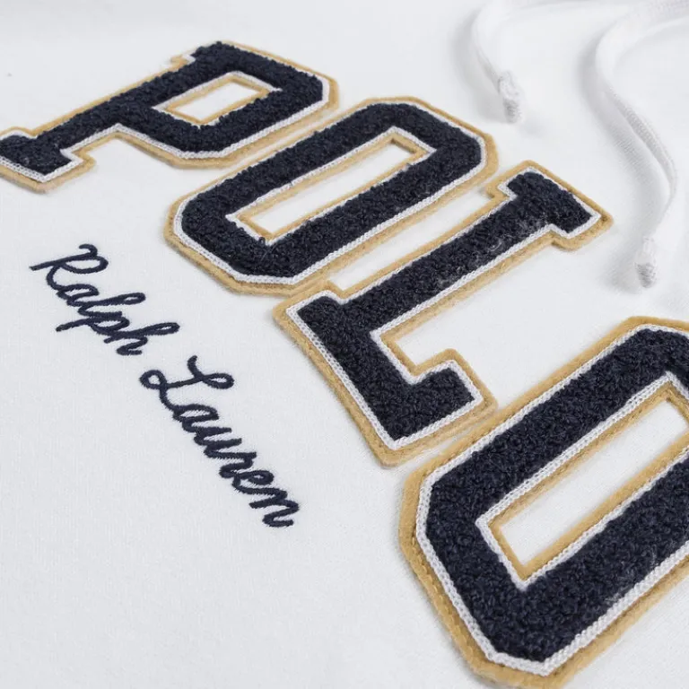Polo Ralph Lauren Sweats À Capuche*Logo Fleece Hoodie White