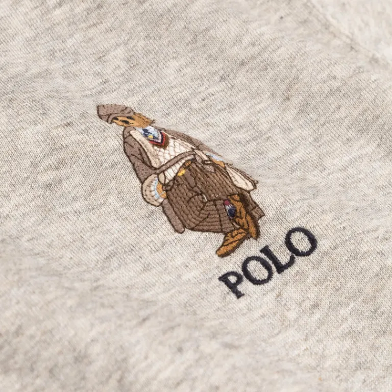 Polo Ralph Lauren Sweats À Capuche*Polo Bear Fleece Hoodie Loft Heather