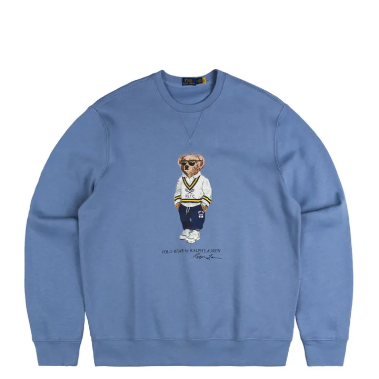 Polo Ralph Lauren Pullover*Polo Bear Fleece Sweatshirt Campus Blue Heritage