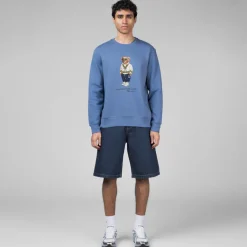 Polo Ralph Lauren Pullover*Polo Bear Fleece Sweatshirt Campus Blue Heritage