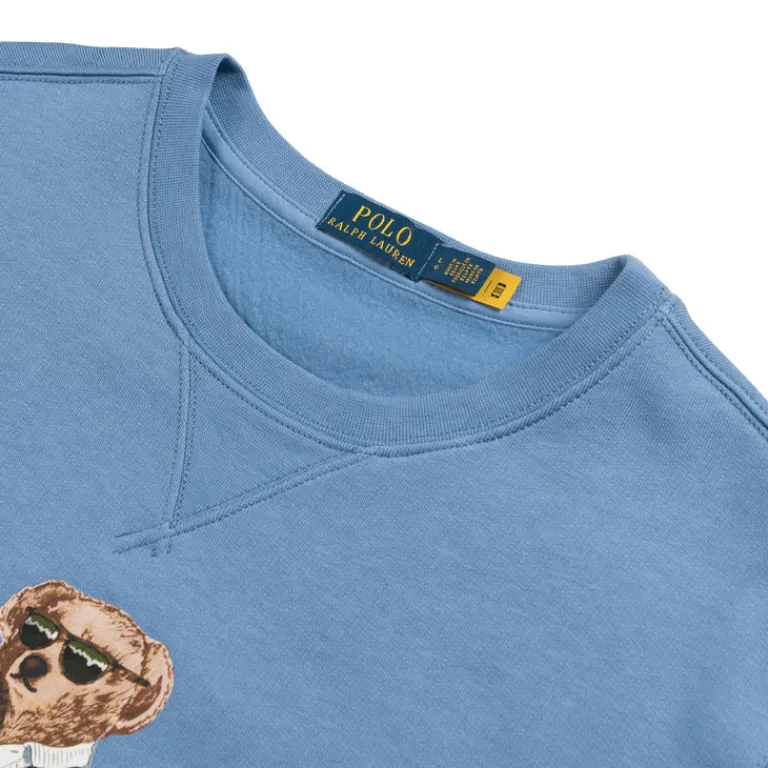 Polo Ralph Lauren Pullover*Polo Bear Fleece Sweatshirt Campus Blue Heritage