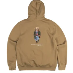 Polo Ralph Lauren Sweats À Capuche*Polo Bear Fleece Hoodie Camel / Explorer Bear