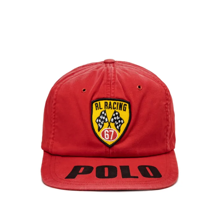 Polo Ralph Lauren Alle Anzeigen|Caps & Bucket Hats*Racing-Patch Twill Ball Cap Red