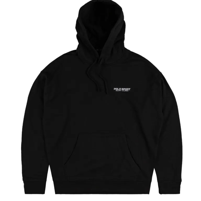 Polo Ralph Lauren Sweats À Capuche*Relaxed Fit Polo Sport Fleece Hoodie Polo Black / White