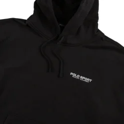 Polo Ralph Lauren Sweats À Capuche*Relaxed Fit Polo Sport Fleece Hoodie Polo Black / White