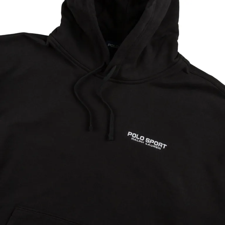 Polo Ralph Lauren Sweats À Capuche*Relaxed Fit Polo Sport Fleece Hoodie Polo Black / White