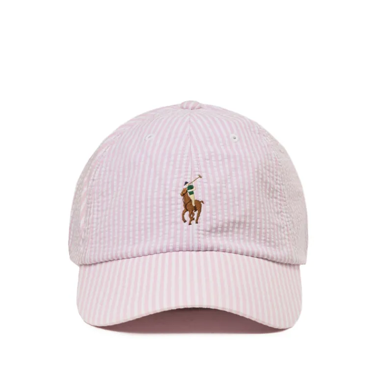 Polo Ralph Lauren Alle Anzeigen|Caps & Bucket Hats*Seersucker Ball Cap Carmel Pink