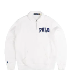 Polo Ralph Lauren Pullover*The RL Fleece Logo Collared Sweatshirt White